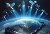 Dall-e - telefoon met satellieten