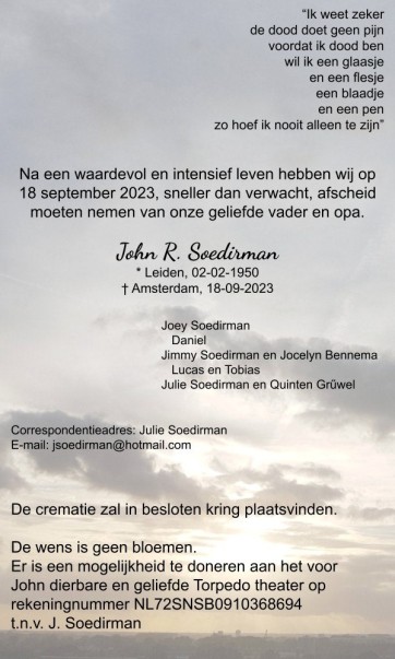 Rouwkaart